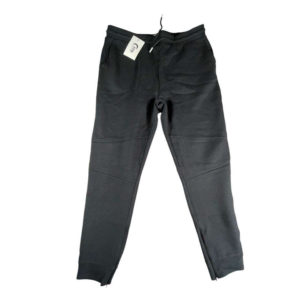 Zyia Active Sport Jogger Pants Men 29" XXXL 3XL Black Athletic Track Stretch NWT